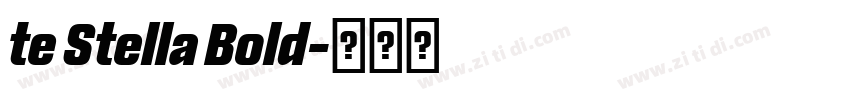 te Stella Bold字体转换